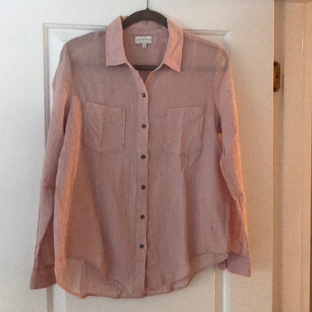 Lucky 🍀 Brand Button Down Shirt size medium